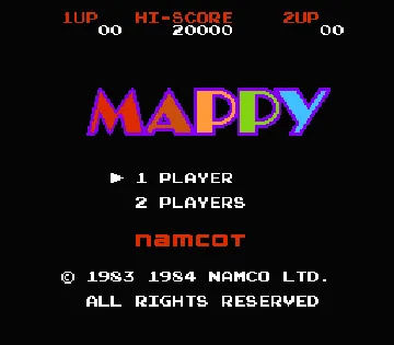 Mappy (Japan) screen shot title